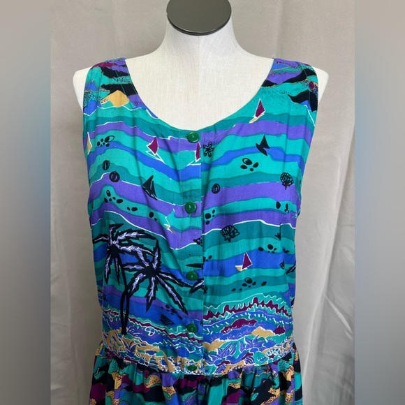 Vintage Rainbow Jo Midi Dress - Picture 2 of 6